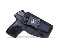IWB Tactical KYDEX Gun Holster Custom Fits: Ruger LC9 / LC9S / Ruger LC380 / Ruger EC9S Pistolet Case Inside Concealed Carry Holster Guns Accessories Etuis (Black, Right Hand Draw (IWB))