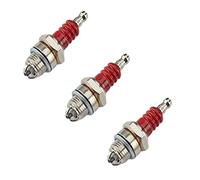IWBR Bougie d'allumage à trois côtés L7T 2 temps électrode essence tronçonneuse débroussailleuse moteur 2500 3800 4500 5200 remplacer les accessoires (Color : 3pcs red)