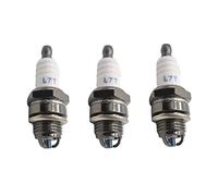 IWBR Bougie d'allumage à trois côtés L7T 2 temps électrode essence tronçonneuse débroussailleuse moteur 2500 3800 4500 5200 remplacer les accessoires (Color : 3pcs white)