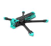 IWBR Cadre LR 7 "V2 7 Pouces, 300mm T700 avec revêtement Soyeux, Bras de 5.5mm for FPV analogique Longue portée O3 HDZero Vista (Color : Teal)