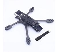 IWBR Mark5 MK5 DC DeadCat Structure FPV Kit de Cadre 5 Pouces en Fiber de Carbone for unité d'air O3 Vista RC quadrirotor Drone de Course pièces de Bricolage (Color : A Analog Black)