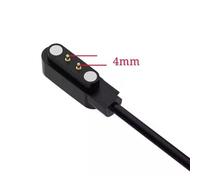 iWear CH2 Câble d'alimentation USB universel 1 m Montre intelligente Chargeur magnétique 2 broches 4 mm