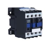 IWEBQSAP Contacteur magnétique de Moteur triphasé 12A 3P 3 pôles 1NO AC 24V 110V 220 Volts 380V Bobine CJX2-1210 Montage sur Rail DIN 35 mm(AC 110v)