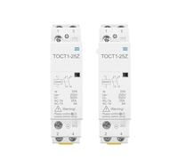 IWEBQSAP Contacteur modulaire Domestique à Bobine 12 V 24 V CC sur Rail DIN, 1 pièce(DC 24V 1NO 1NC)