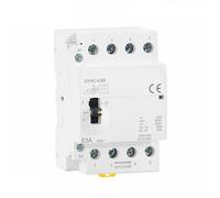 IWEBQSAP Contacteur modulaire Domestique AC 4P 40A 63A 2NC 2NO ou 4NO 220V/230V 50/60HZ sur Rail DIN, Fonctionnement Manuel, 1 pièce(4P 63A 2NO2NC 220V)