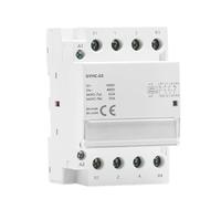 IWEBQSAP Contacteur modulaire Domestique AC 4P 40A 63A 4NO ou 2NC 2NO 220V/230V 50/60HZ for Rail DIN 4NC 3NO 1NC 1 pièce(4P 40A 2NO2NC 220V)