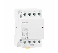 IWEBQSAP Contacteur modulaire Domestique AC 4P 63A 4NO ou 2NC2NO 220V/230V 50/60HZ for Rail DIN 1 pièce(4P 40A 2NO2NC 220V)