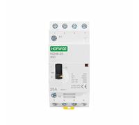 IWEBQSAP Contacteur modulaire Domestique AC HCH8-25M 4P 25A 220V DIN Rail avec Interrupteur de Commande Manuel 4NO 2NO 2NC ou 4NC(4P 25A 4NC 230V)