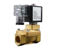 IWEBQSAP Électrovanne AC110V 1/4" 3/8" 1/2" 3/4" vanne d'eau normalement fermée 16 Bar diaphragme Pilote(AC110V-EPDM,1 inch)