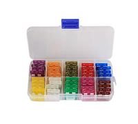 IWEBQSAP Fusible 80pcs 1. 2V 3A 5A 7.5A 10A 15A 20A 25A 30A 35A 40A Standard Lame Voiture Fusibles Assortiment Voiture Lame Fusible Voiture Bateau Moto Fusible Fusible