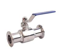 IWEBQSAP Vanne d'arrêt à Bille sanitaire à Trois Pinces, for Tuyau de 19mm 3/4 "OD x 1.5", en Acier Inoxydable SUS 316L, Brassage de bière, Usine à Domicile