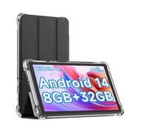IWEGGO Tablette Android 14 avec étui, 7" 8 Go de RAM + 32 Go de ROM/ordinateur extensible de 1 To, tablettes avec appareil photo 5 MP, processeur quad-core 1,6 GHz, batterie 3000 mAh, tablette PC