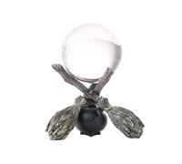 IWENZHKPA Boule De Cristal Boule De Cristal Transparente, Manche À Balai Et Chaudron for La Décoration Maison du Bureau Décoration