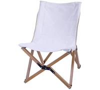IWENZHKPA Chaise Pliante Chaise De Camping Portable Légère Pliante Pêche en Plein Air Chaises Pliantes Bois Massif Ultra Exterieur Camping Pliable(White)