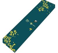 IWENZHKPA Chemin Table Chemin De Table Style Chinois Unique À Thé Zen Et Drapeau Long Classique Décor(E,87 inches)