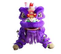 IWENZHKPA Costume Danse Lion Ensemble De Costumes Danse du Lion Chinois, Mascotte d'art Populaire Traditionnel, Laine Artificielle Chinoise, pour Adultes Danse Dragon