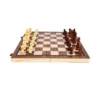 IWENZHKPA Échecs Jeu 15,3 Pouces 2 en 1 Jeux De Plateau D'échecs, Ensemble De Jeu D'échecs Et De Dames en Bois Magnétique Jeu Echec Echiquier