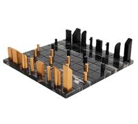 IWENZHKPA Échecs Jeu Jeu D'échecs Créatif De Luxe en Marbre, Damier Et Pièces D'échecs en Métal, Jeux De Société, Décoration De Table Nordique Jeu Echec Echiquier