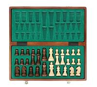 IWENZHKPA Échecs Jeu Jeu D'échecs en Bois, 15 "x15 Jeux Portables Pliables Jeus Echec Echiquier