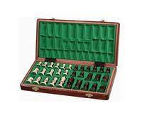 IWENZHKPA Échecs Jeu Jeu D'échecs en Bois Pliant, Pièces De Hauteur King 2,6 ", 13,7 *, Pouces Jeux Portables Jeus Echec Echiquier