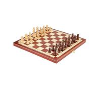 IWENZHKPA Échecs Jeu Jeu D'échecs Magnétique Pliant De 15 Pouces, en Bois Unique avec Fentes Stockage pour Échecs Jeus Echec Echiquier