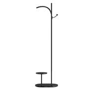 IWENZHKPA Porte Manteau Creative Metal Coat Rack Standing Entryway Hall Tree Hat Purse Jacket Hanger Entrance Floor Stand Marble Base Debout(Black)