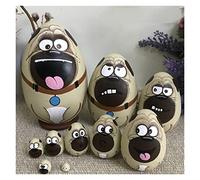 IWENZHKPA Poupées Gigognes 10 Pièces Poupées Russes Matryoshka Peintes À La Main Nidification Matryoshka Poupée Fabriquée Cadeau De Poupée Poupée Russes