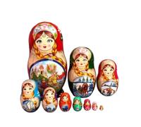 IWENZHKPA Poupées Gigognes Ensemble De Poupées Gigognes Russes, 10 Pièces, Poupées Russes pour Décoration, Poupée Matryoshka avec Décoration Poupée Russes