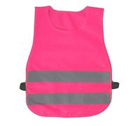 IWENZHKPA Réfléchissant Viete de sécurité la Circulation réfléchie Marche Plus appropriée for Sortir du Gilet Gilet(Rosa,Large)