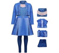 IWFREE Fille Déguisement Chloe Costume Set 4 Pièces Carnaval Halloween Party