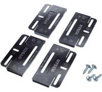 IWH 12056 IWH Support de plaque d'immatriculation Simple-Fix, noir