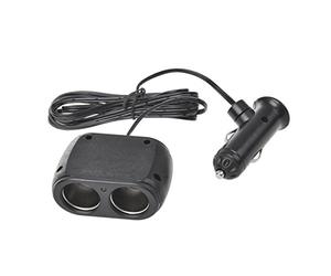 IWH 19012 Double prise allume-cigare 12/24 V - Plus de possibilités de raccordement pour les déplacements | Câble de 2 m