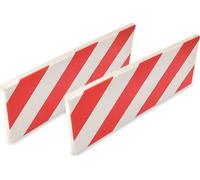 IWH Baguette de protection de porte de voiture pour garage 400 x 20 x 16 blanc / rouge 2 pièces