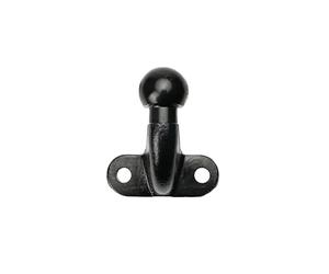 IWH Boule d'attelage de remorque - Diamètre : 50 mm - Angle Droit - Noire - 2 Trous