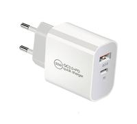 IWH Chargeur USB 30 W 1x USB-A, 1x USB-C® Power Delivery, QC 3.0 blanc