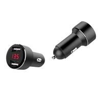 IWH Chargeur USB Dual avec indicateur de tension Charge de courant max=4800 mA