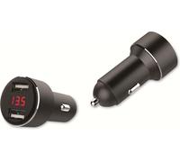 IWH Chargeur USB pour voiture avec indicateur de tension 2x USB-A