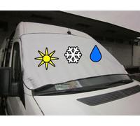 IWH Couverture de vitre aluminisée, antivol (L x H) 1800 mm x 850 mm Camion, SUV, Van, Bus Argent