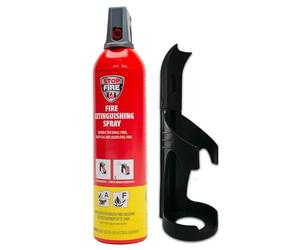IWH Spray extincteur de 750 ml - Compact et idéal pour le camping, la voiture, la maison et les loisirs - Petit spray d'extinction idéal pour les déplacements - Classes de feu A et F