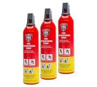 IWH Spray extincteur STOPFIRE F - Extincteur à mousse idéal pour le camping, la voiture, la maison et les loisirs | Petit spray extincteur idéal pour les déplacements | Contenu : 3 x 750 ml ; - Avec
