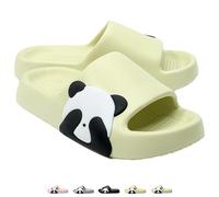 iwhgrmp Pantoufles d'intérieur pour couple - Chaussures de douche d'été - Semelle souple - Imprimé panda mignon - Chaussures d'intérieur - Pantoufles de plage - Chaussures de salle de bain pour femme