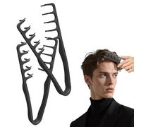 IWIDYA 2PC Peigne Texture homme,noir,peigne à dents larges pour plus de volume et de douceur,Peignes À Frange Couvrant Les Coutures,pour tous types de cheveux