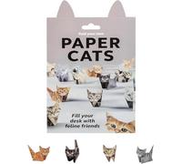 IWIDYA Kit DIY Paper Cats - 50 Feuilles de Papier Origami avec Modèles 3D Chat - Origami Enfant et Adulte - Chats en Papier à Fabriquer Soi-même - Décorations de Bureau Créatives