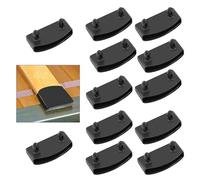 iwiio Lot de 12 supports de lattes de lit pour sommier à lattes, capuchons de lattes de lit latérales et centrales de rechange, housse pour maintenir la sécurité en bois, double et king size