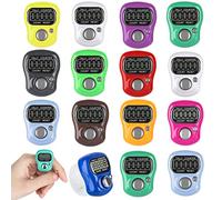 IWILCS 15 Pcs Compteurs De Doigts, Compteur De Doigts Électronique Numérique, Compteur De Traqueurs pour Le Sport/Coach/Casino/Cas/école/Train (Couleur Aléatoire)