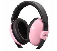Iwinna Casque Anti Bruit Bébés 0-2 Ans, Protection Auditive de Bébés, Réglable et Confortable pour le Sommeil, Avion et Fêtes, Rose Clair