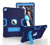 iWINTOP Coque pour iPad 6e génération/5e génération (9,7" modèle 2018/2017)/iPad Air 2/iPad Air 1ère génération/iPad Pro 9,7" Coque Antichoc avec Porte-Crayon et Sangle