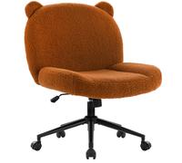 IWMH Chaise de bureau sans accoudoirs, réglable en hauteur Chaise de bureau avec roulettes, fauteuil de lecture ergonomique en tissu pour la maison, le bureau, la chambre à coucher