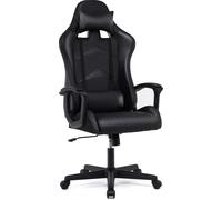 IWMH Chaise de jeu, dossier haut Chaise de bureau, Avec coussin de tête et coussin lombaire