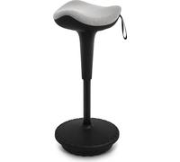 IWMH Tabouret ergonomique, Réglable en hauteur, pivotant à 360°, Tabouret de bureau, Tabouret de bureau assis-debout (Gris)
